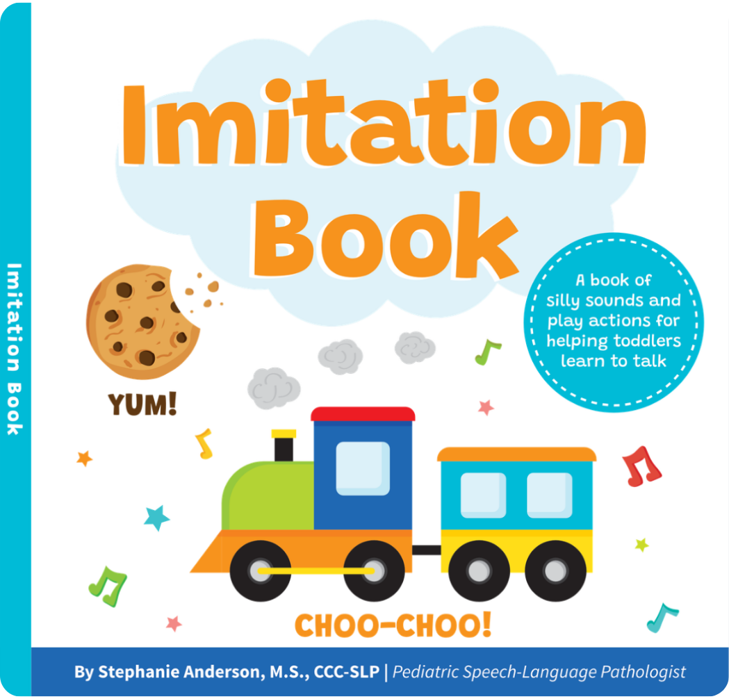 Imitation Book – Interactive & Fun Learn to Talk Board Book for Toddlers Ages 0-4 | Written by a Speech Therapist