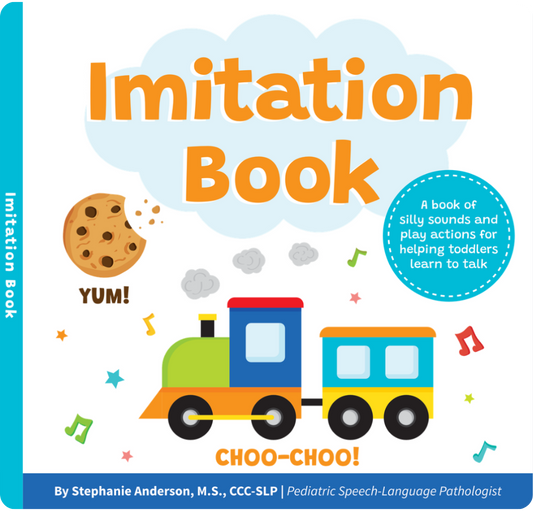 Imitation Book – Interactive & Fun Learn to Talk Board Book for Toddlers Ages 0-4 | Written by a Speech Therapist